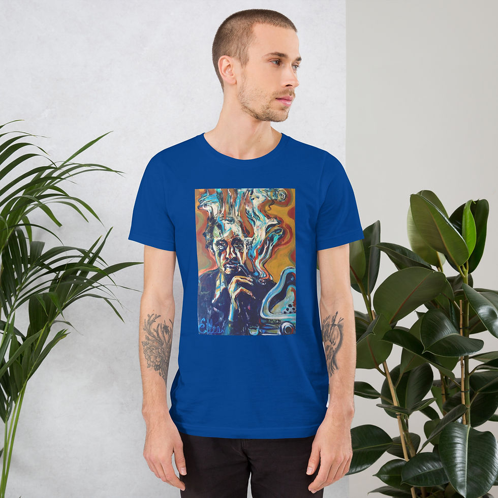 Thumbnail: Short-sleeve unisex t-shirt with Marcel Duchamp