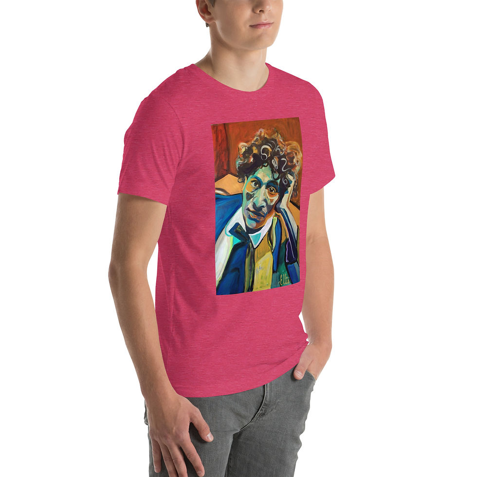 Thumbnail: Short-sleeve unisex t-shirt with Marc Chagall