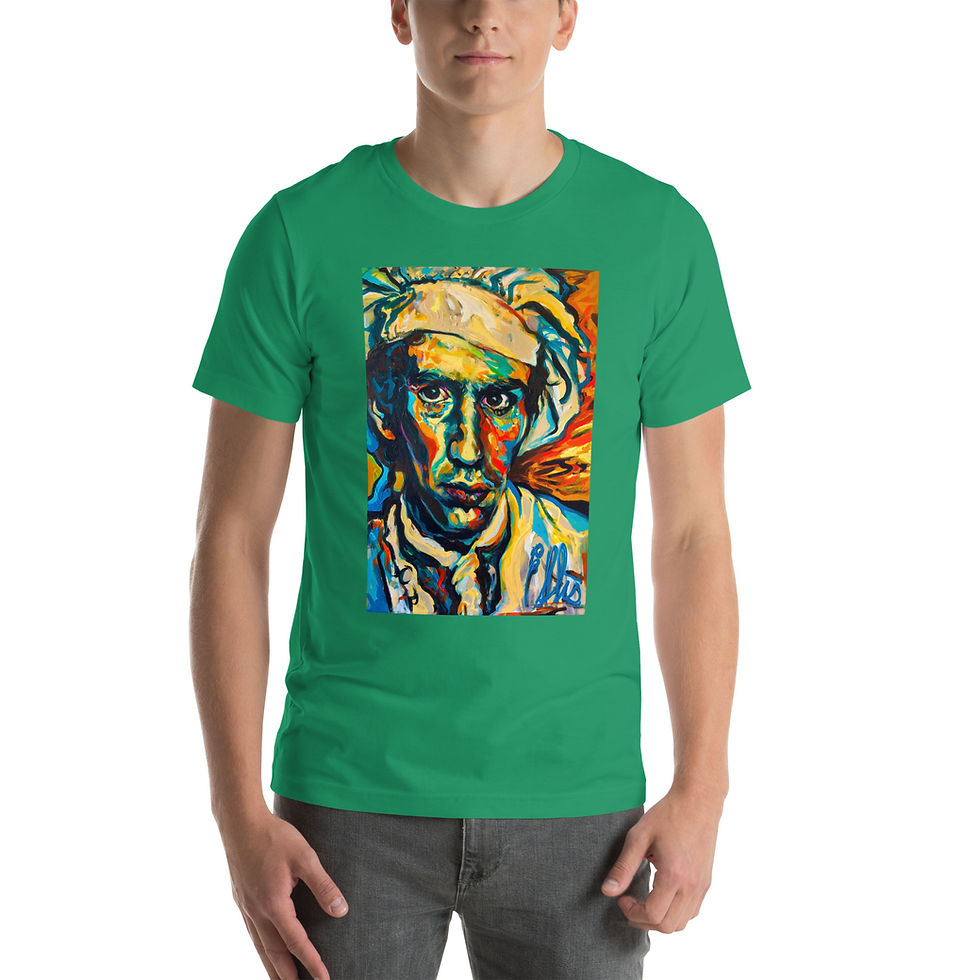 Thumbnail: Short-sleeve unisex t-shirt with Anthony Bourdain