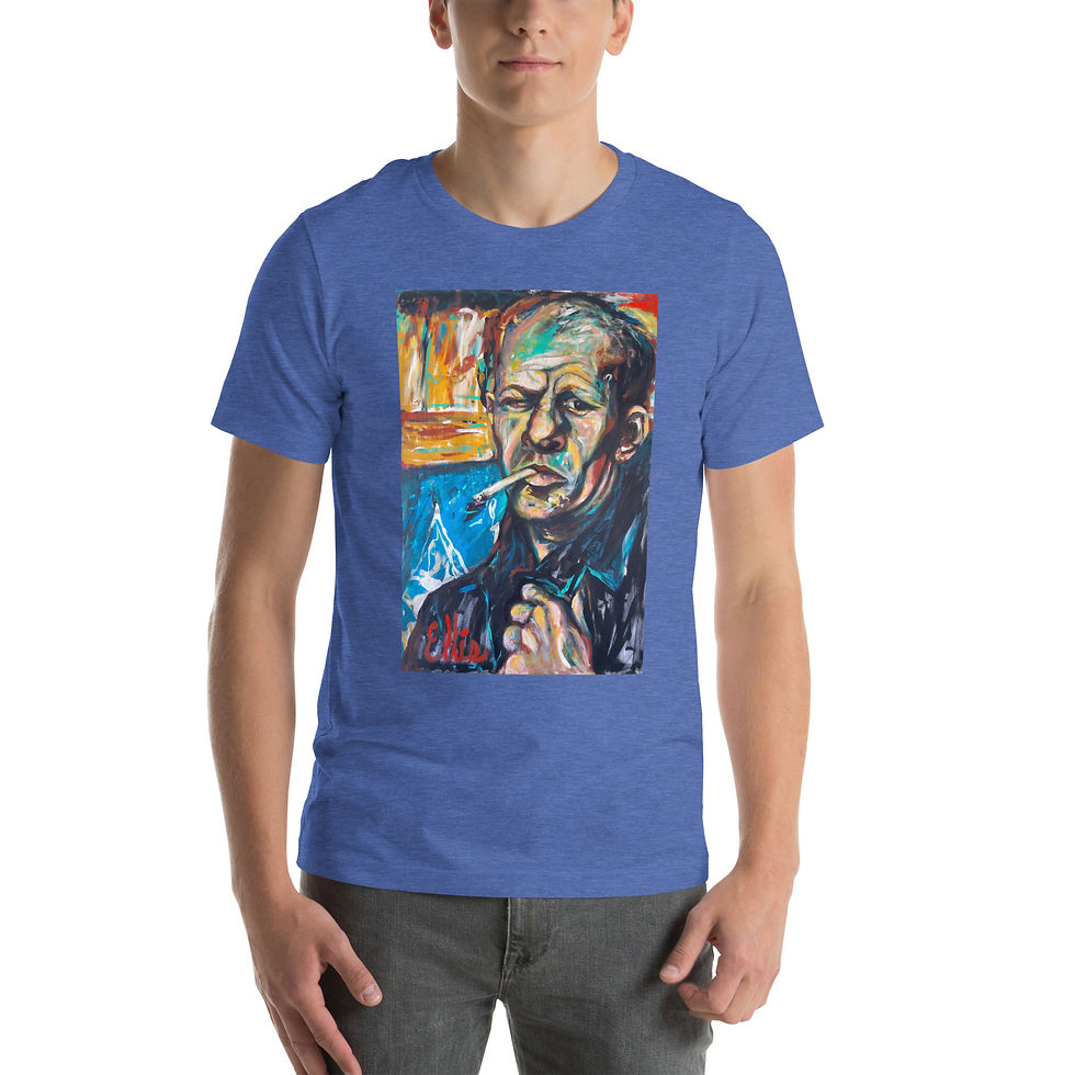 Thumbnail: Short-sleeve unisex t-shirt with Jackson Pollack