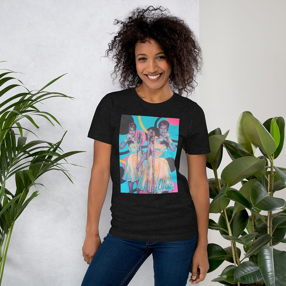 Thumbnail: Short-sleeve unisex t-shirt with Etta James