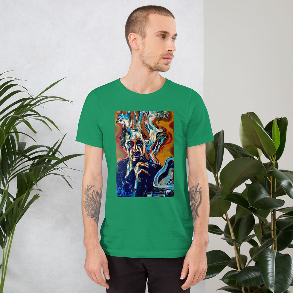 Thumbnail: Short-sleeve unisex t-shirt with Marcel Duchamp