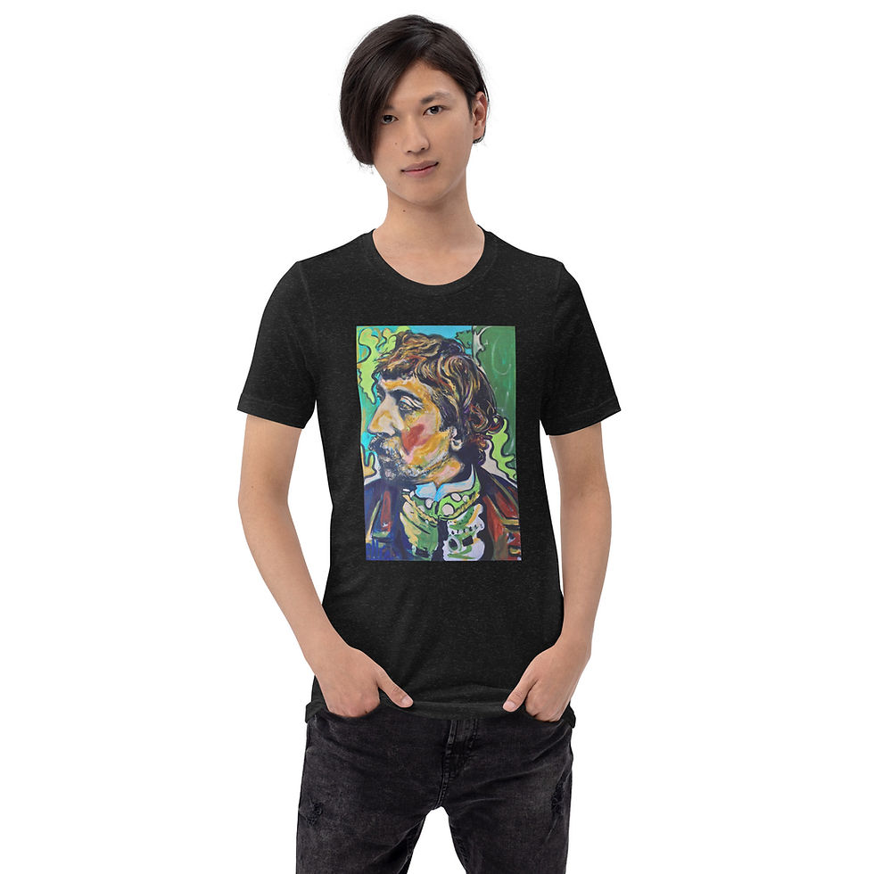 Thumbnail: Short-sleeve unisex t-shirt with Paul Gaugin