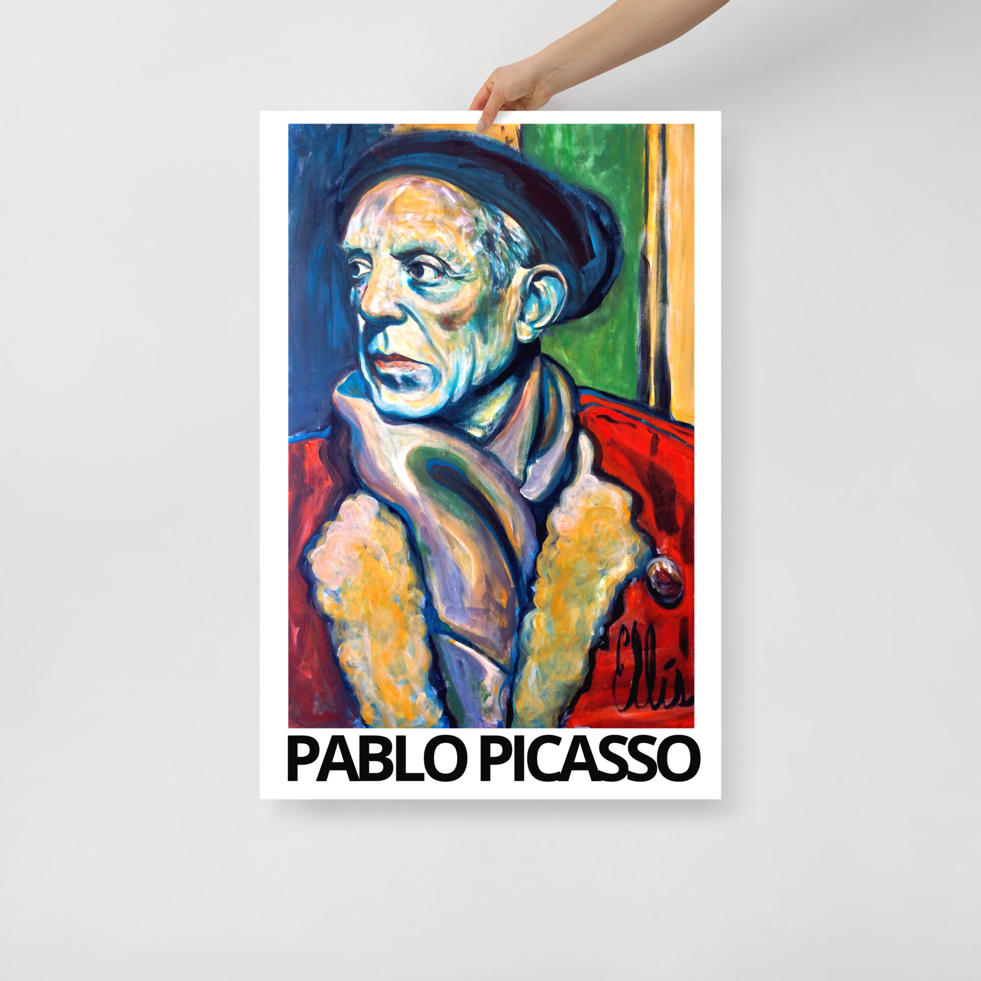 Fine art poster of Pablo Picasso painting by Tim Ellis with title