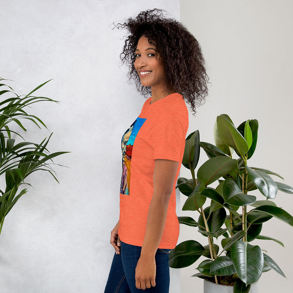 Thumbnail: Short-sleeve unisex t-shirt with Georgia O'Keefe