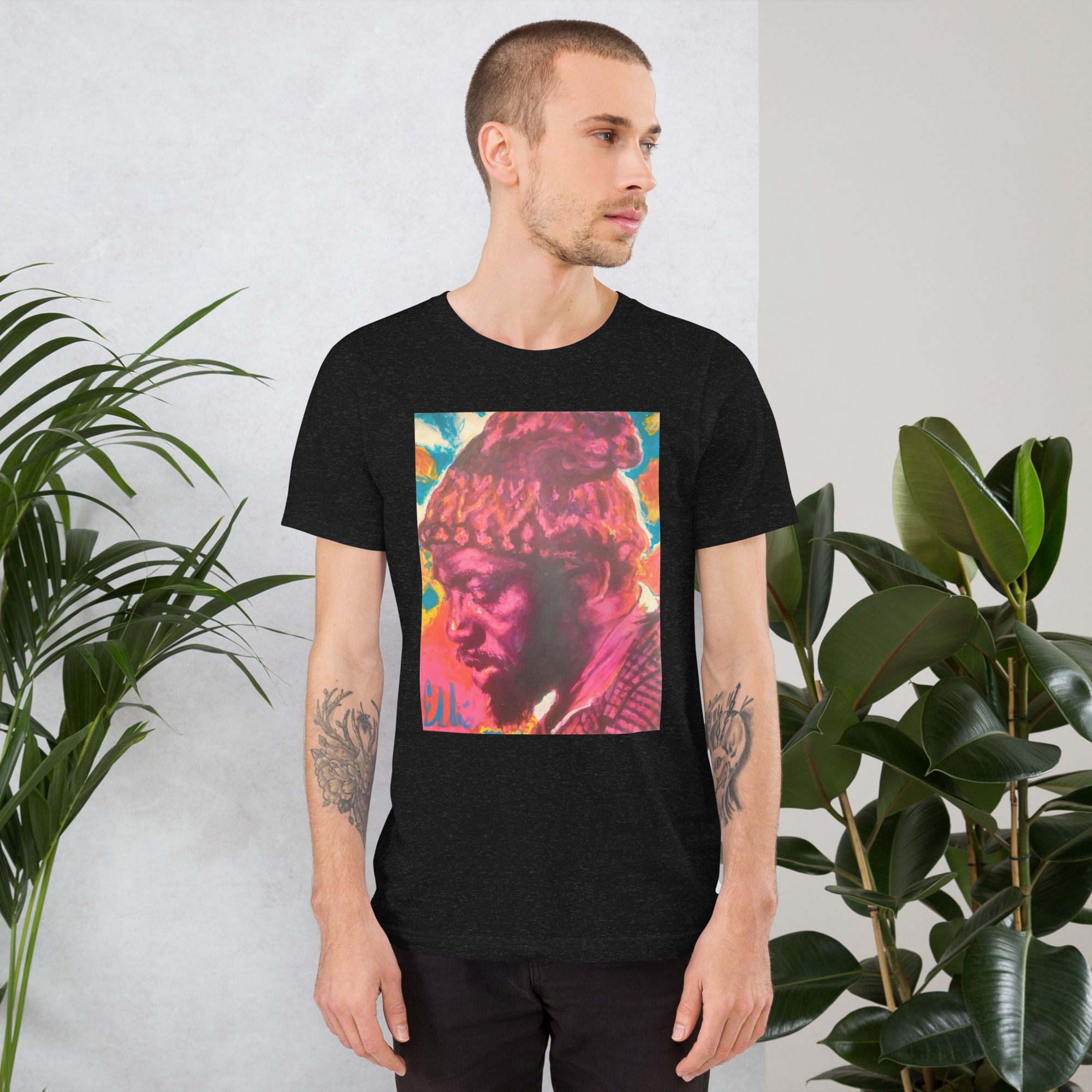 Short-sleeve unisex t-shirt with Thelonious Monk