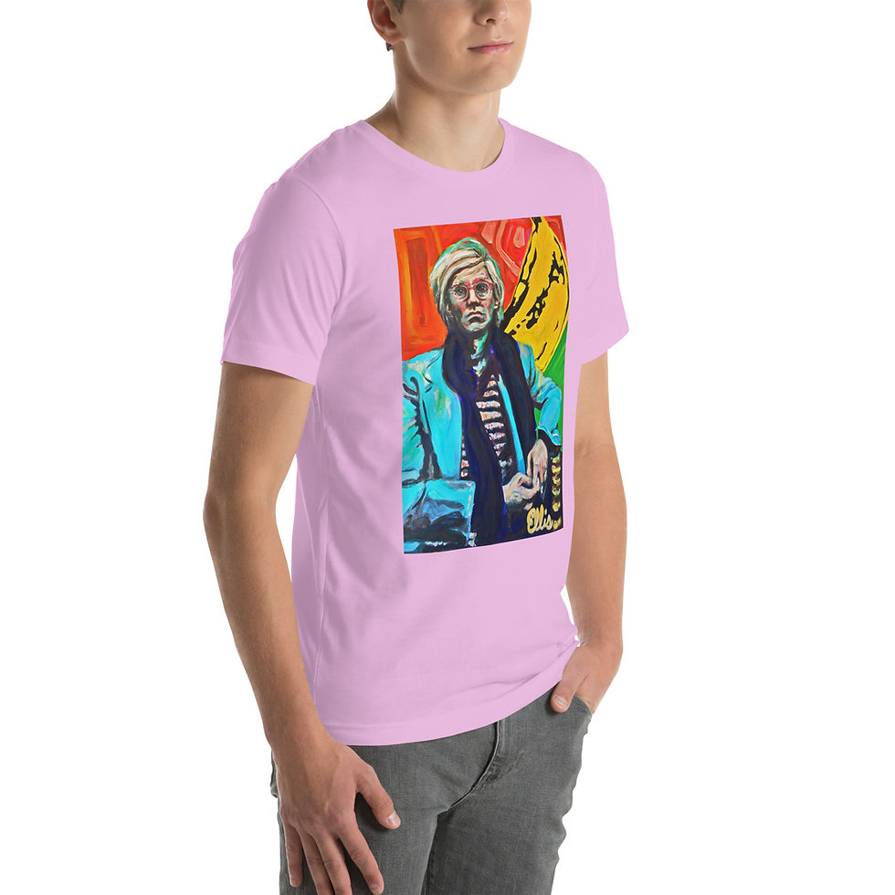 Thumbnail: Short-sleeve unisex t-shirt with Andy Warhol with banana