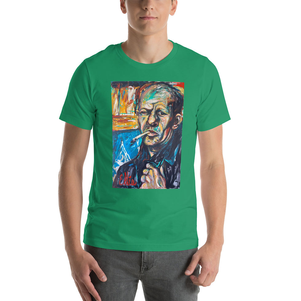 Thumbnail: Short-sleeve unisex t-shirt with Jackson Pollack