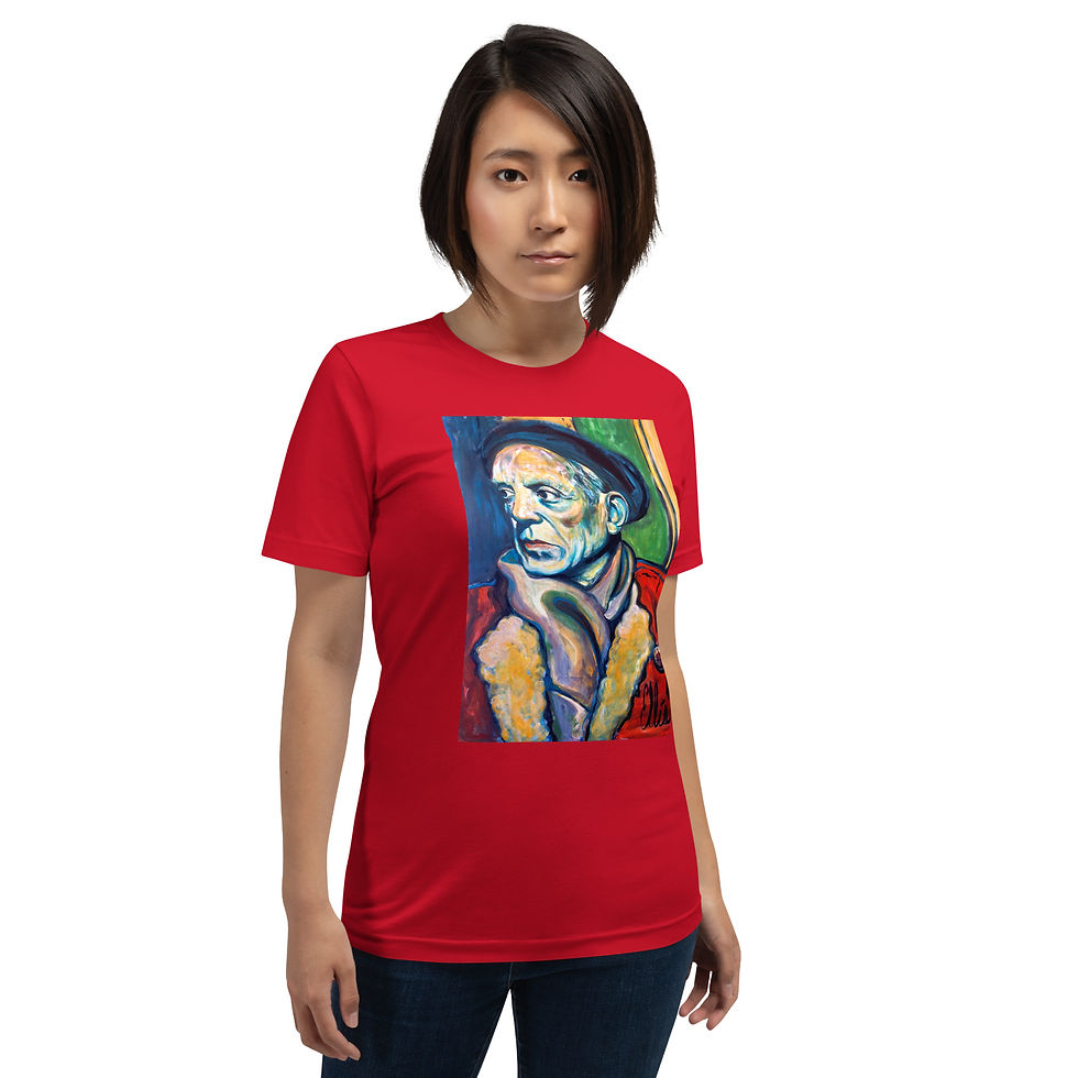 Thumbnail: Short-sleeve unisex t-shirt with Pablo Picasso