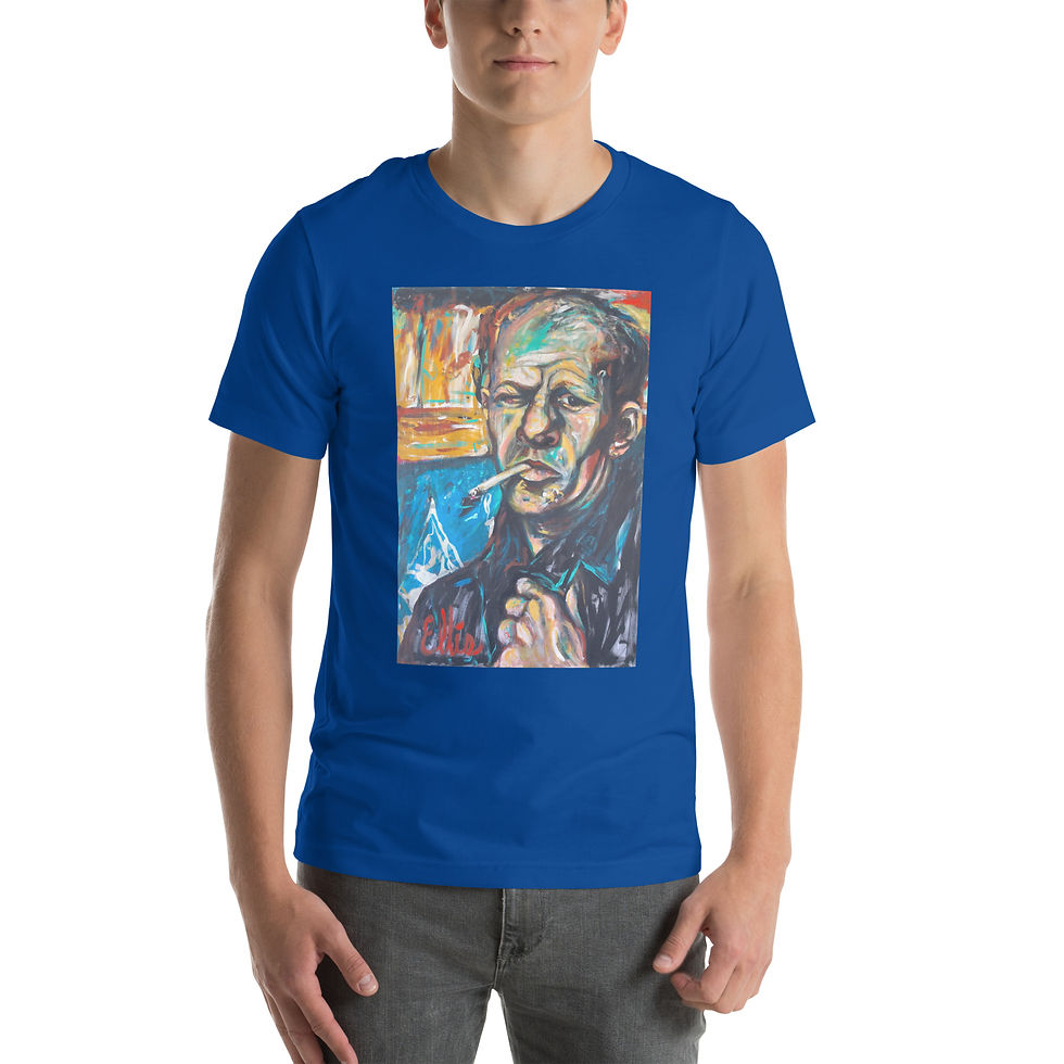 Thumbnail: Short-sleeve unisex t-shirt with Jackson Pollack