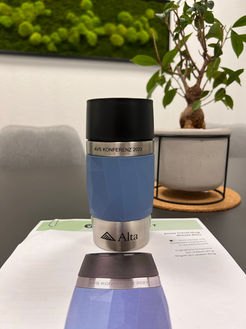 Emsa Travel Mug Compact mit Website und Logogravur