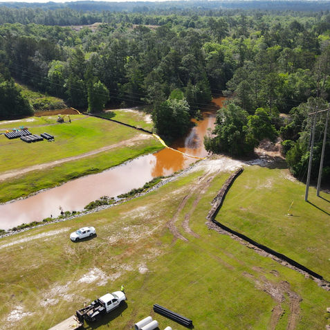 Construction Project Progression Drone Photo