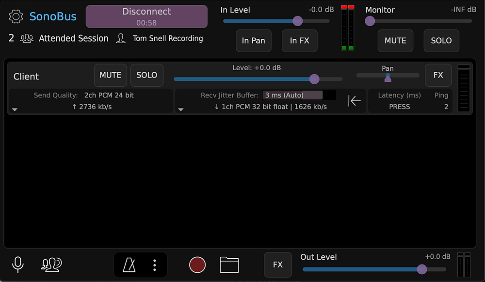 SonoBus: Remote collaboration with stereo audio