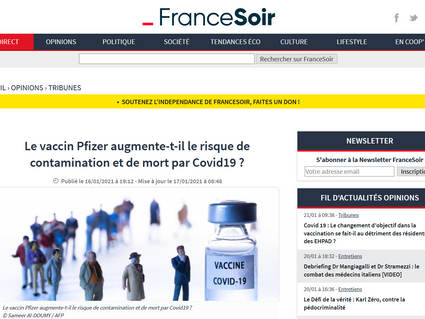 Le vaccin Pfizer augmente-t-il le risque de contamination et de mort par Covid19 ?
