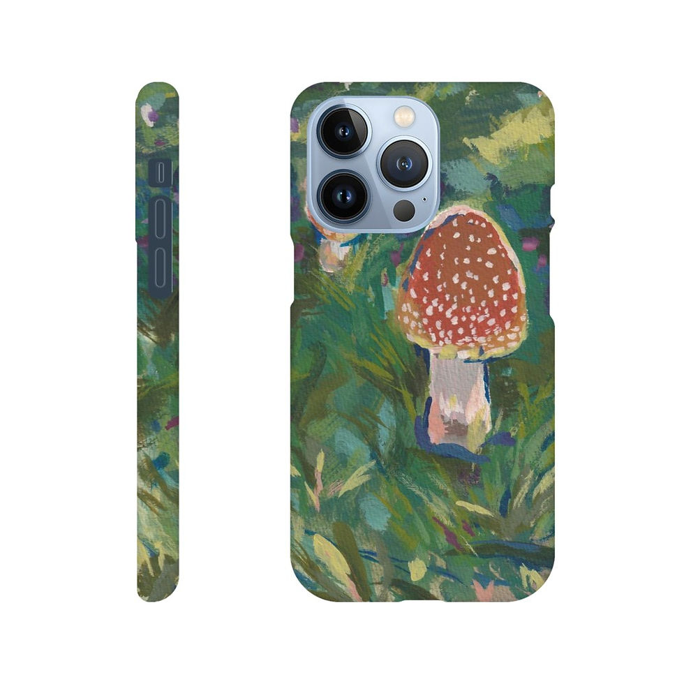 Thumbnail: Mushrooms in Early Fall - Slim phone case Apple