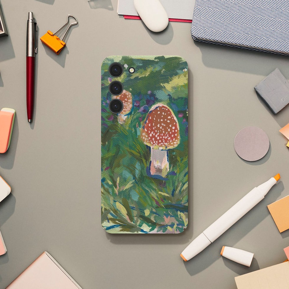 Thumbnail: Mushrooms in Early Fall - Slim phone case Samsung