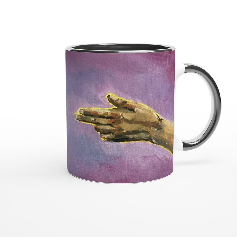 Thumbnail: Blame Game - White 11oz Ceramic Mug with Color Inside