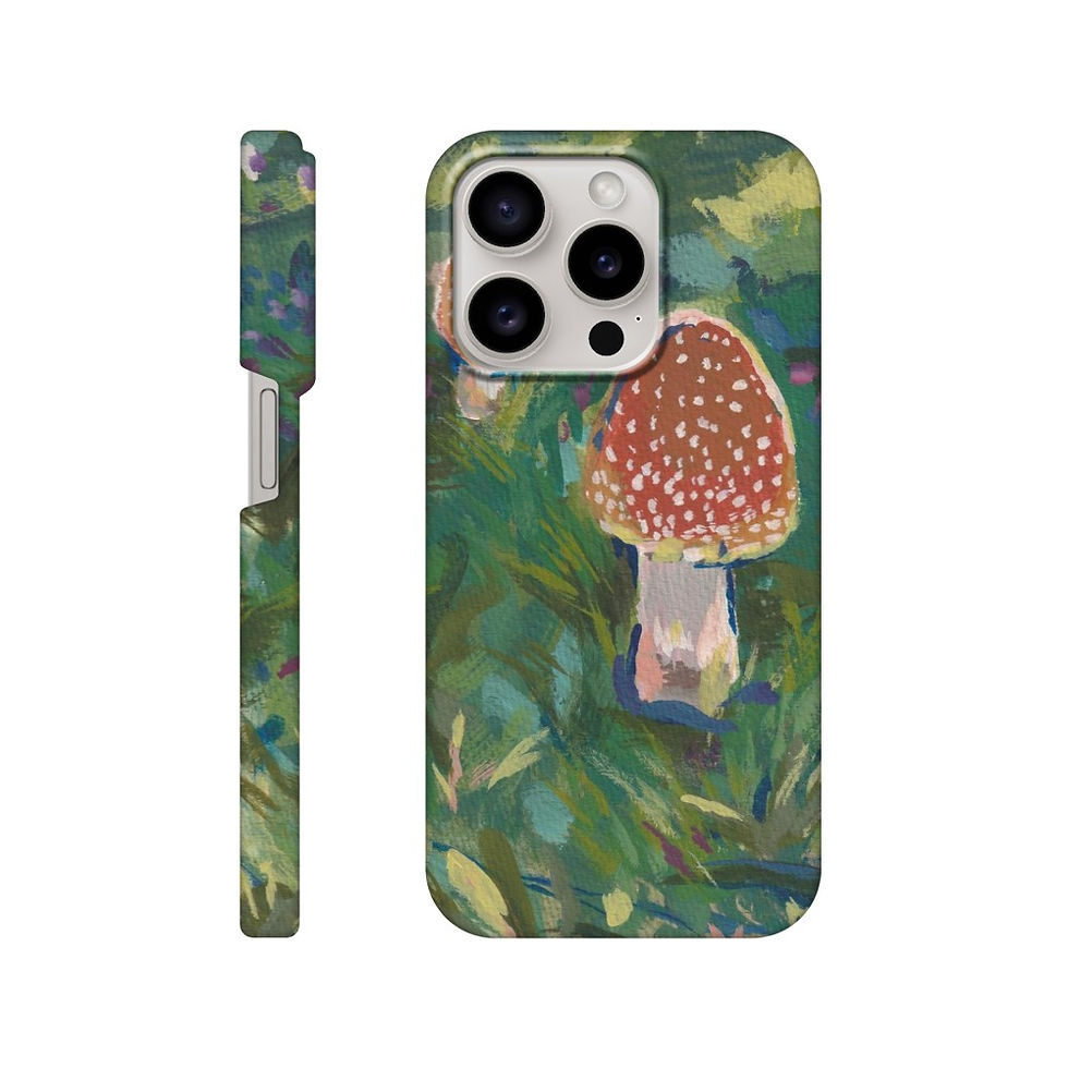Thumbnail: Mushrooms in Early Fall - Slim phone case Apple