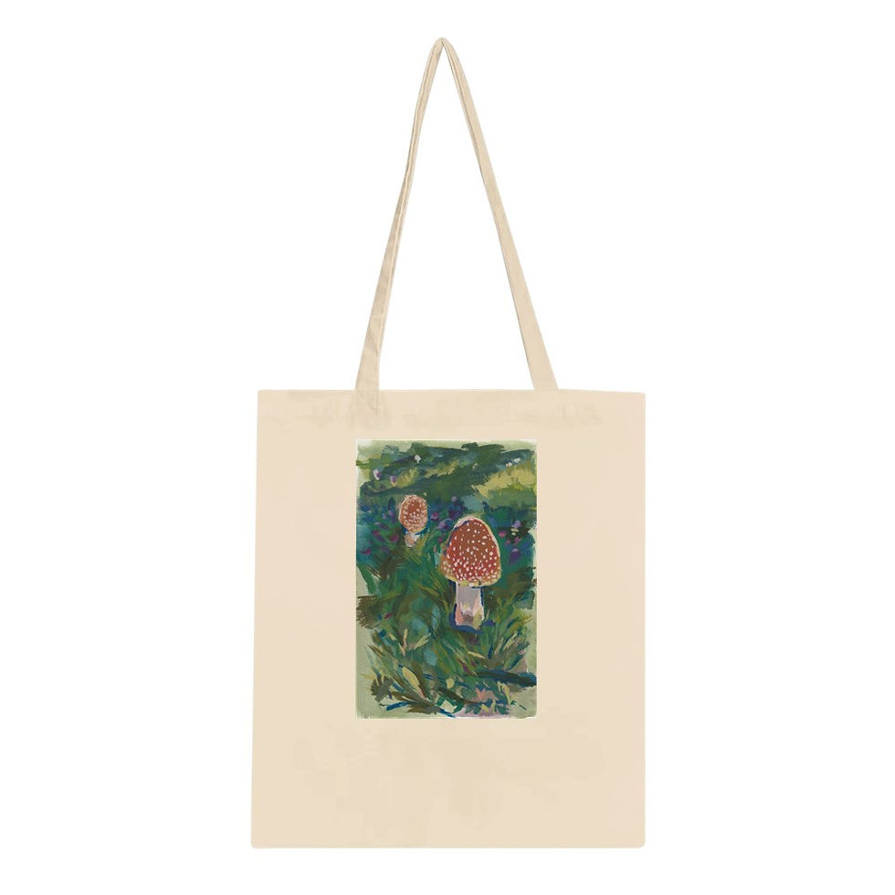 Thumbnail: Mushrooms in Early Fall - Tote Bag