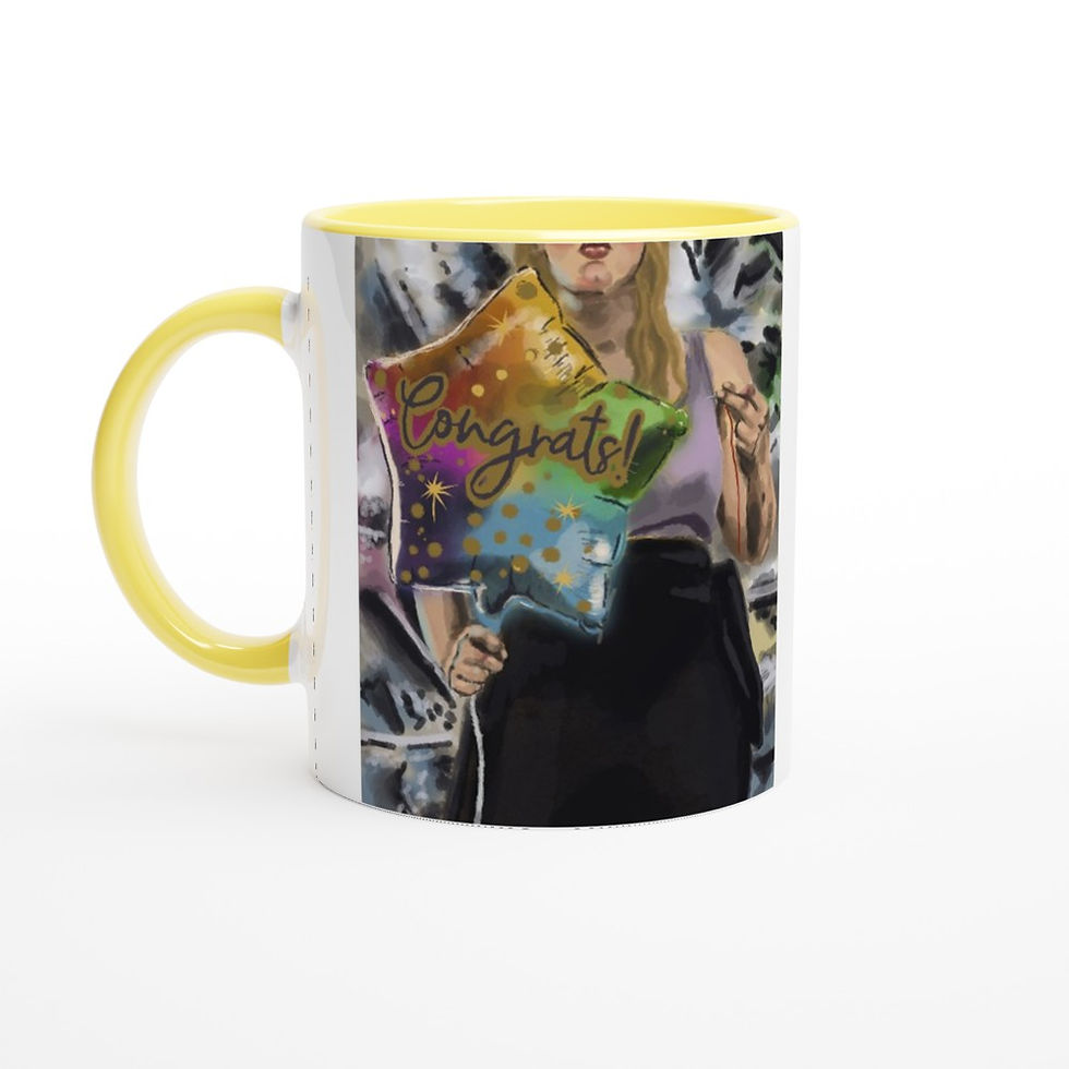 Thumbnail: Globophobia - 11oz Ceramic Mug with Color Inside