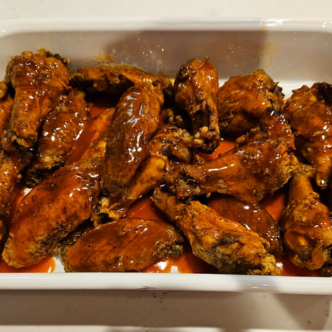Falling into Football & Fall Season with Saucy Baked Chicken Wings