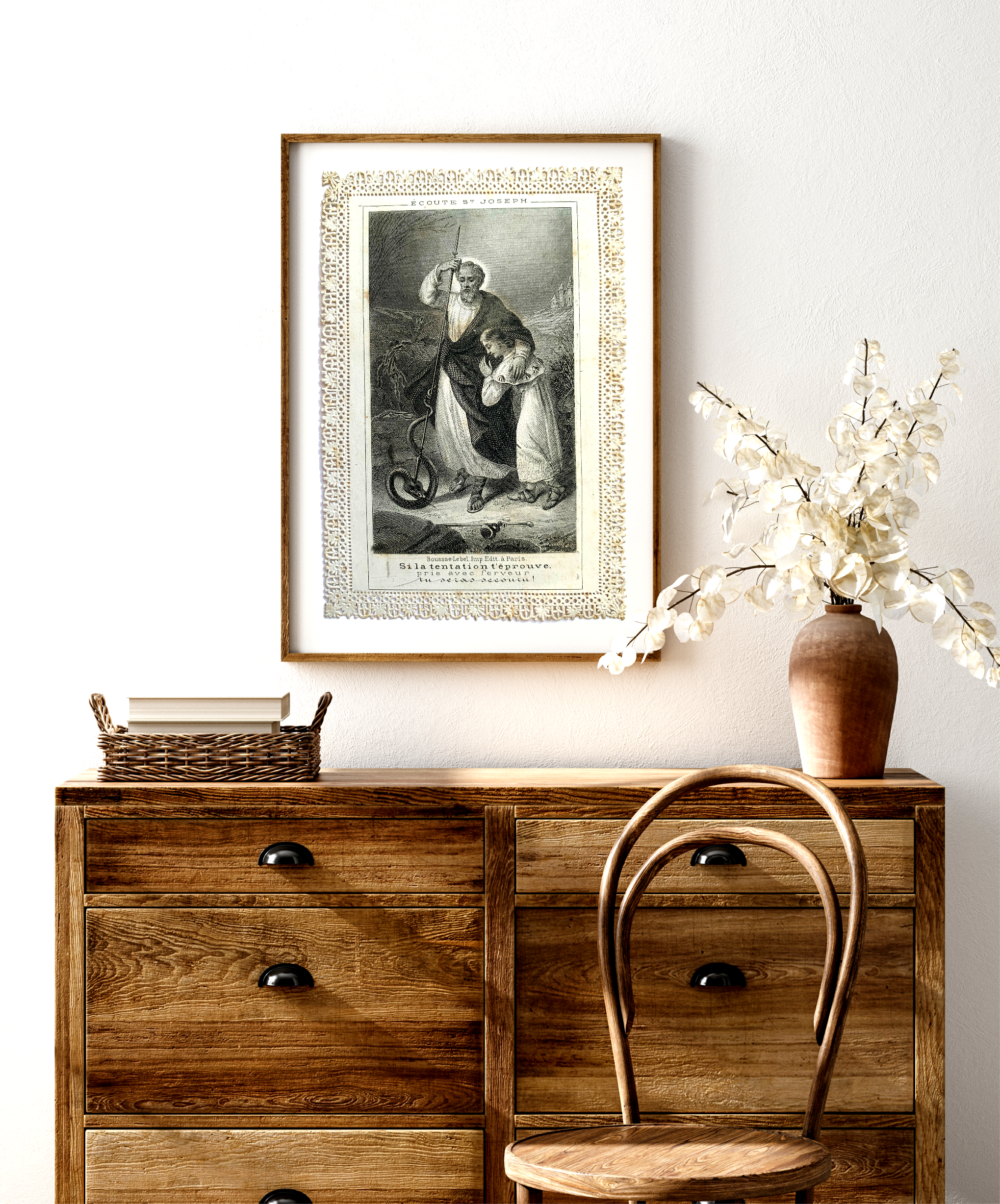 Saint Joseph Terror of Demons Catholic Poster 8.5x14