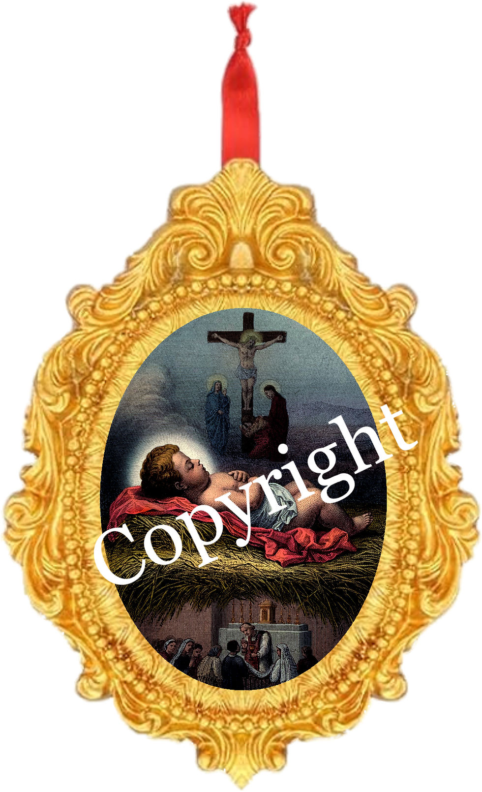 Thumbnail: Baroque Catholic Christmas Ornaments