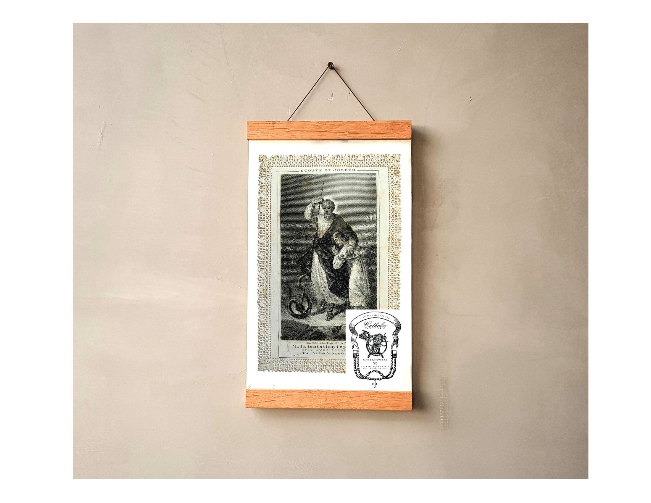 Saint Joseph Terror of Demons Catholic Poster 8.5x14