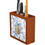 Thumbnail: Miraculous Medal Blue Toile de Jouy Catholic Desk Organizer