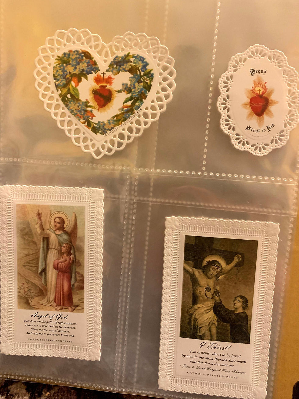 Thumbnail: Red Cross Immagini Sacre Catholic Holy Card Album