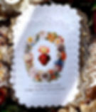 Thumbnail: 12 Promises of The Sacred Heart embossed paper lace holy cards