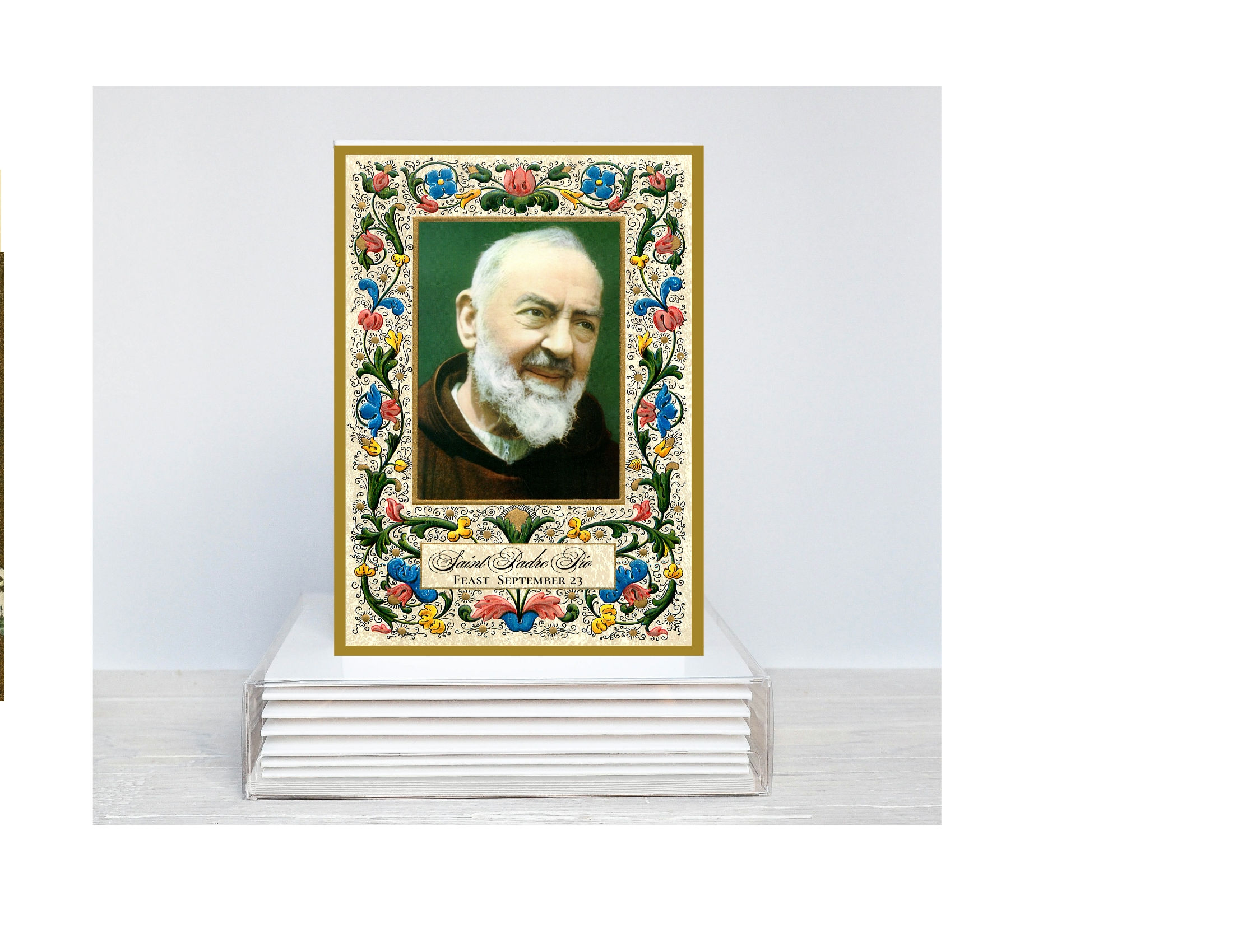 Florentine Padre Pio Catholic Greeting Card Box Set