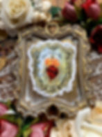 Thumbnail: Sacred Heart Shield Holy Card