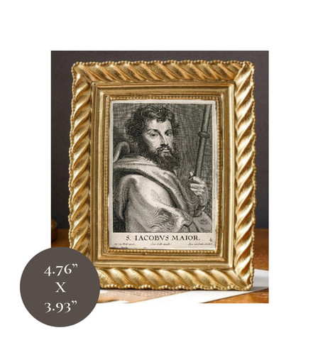 Mini Baroque Saint James The Greater Canvas Framed Catholic Art ...