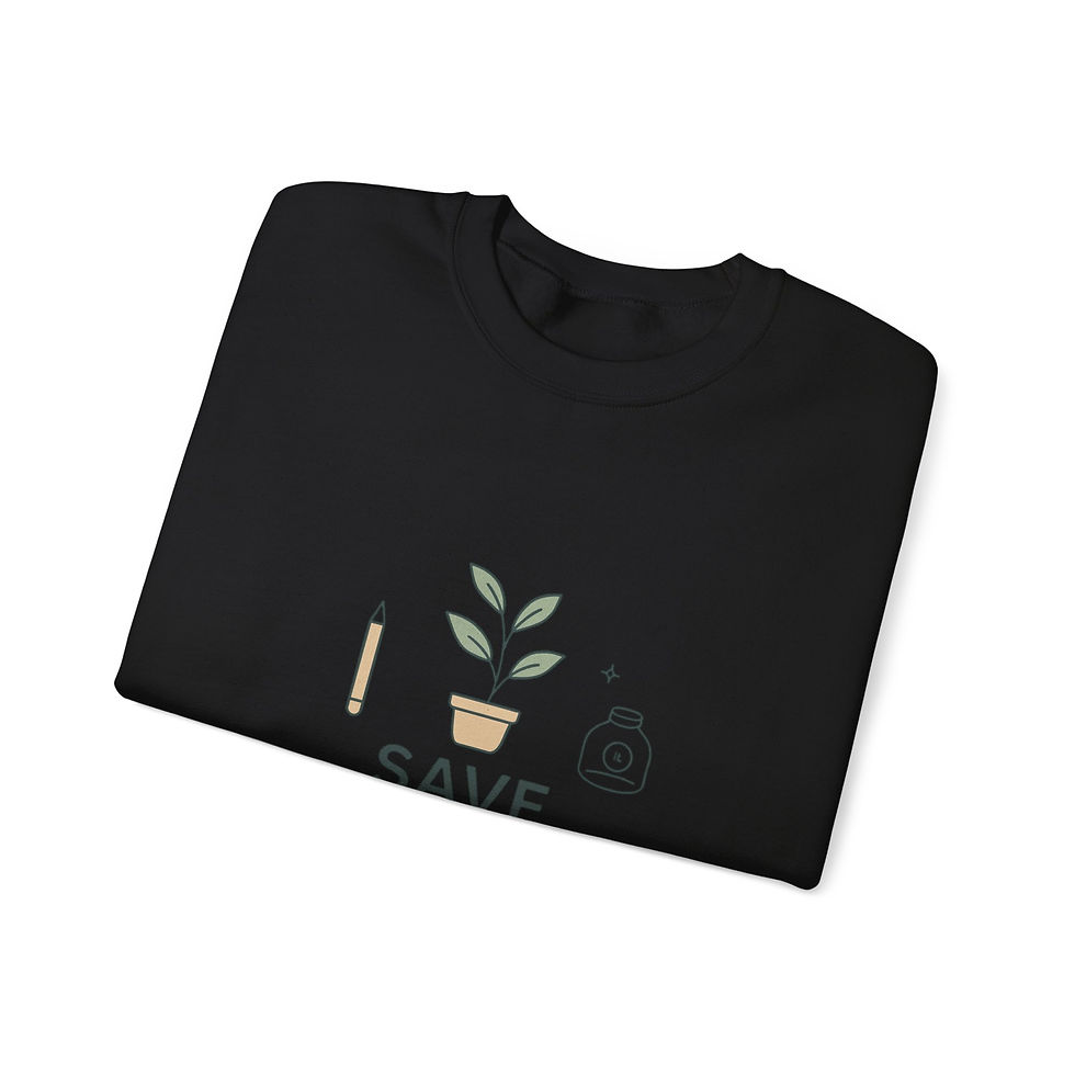 Thumbnail: Save Thrive Repeat Sweatshirt — Plant Lover Minimalist Crewneck