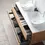 Thumbnail: SINTRA 55” WHITEWASH OAK WALL MOUNTED MODERN BATHROOM VANITY