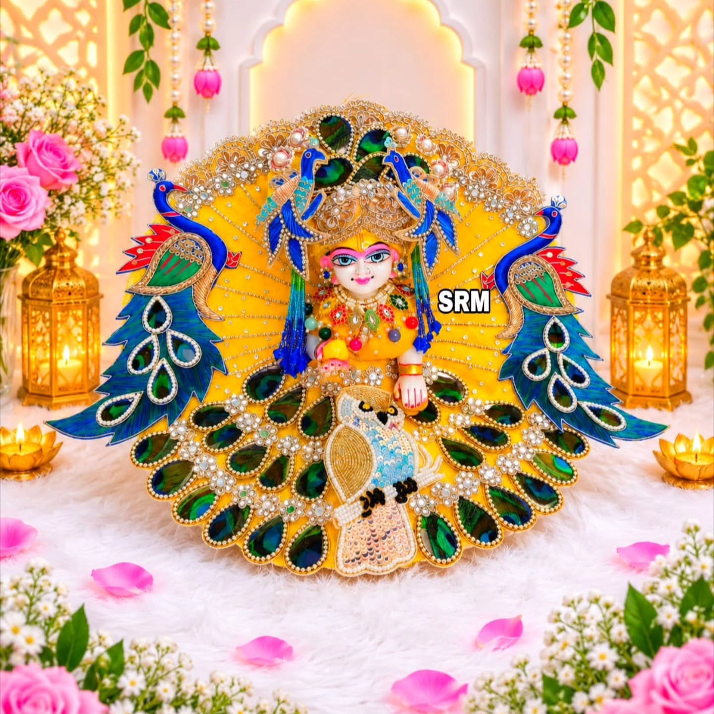 Luxe: Mayurrekha Poshak set with pagdi
