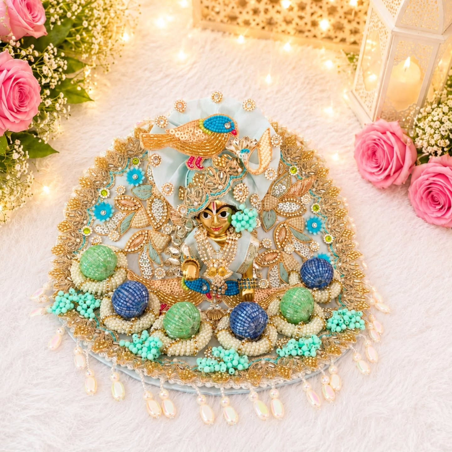 Luxe: Suvarna Kunj Poshak set with choli, pagdi and patka