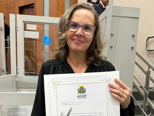 Delegada Regional de Tangará da Serra recebe Título de Cidadã Mato-Grossense e é destaque na Segurança Pública