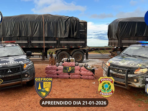 Operação Protetor das Fronteiras apreende mais de 400 kg de drogas em Diamantino