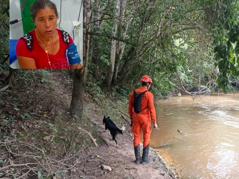 Bombeiros de Tangará da Serra reforçam buscas por mulher desaparecida 7 em Castanheira (MT)