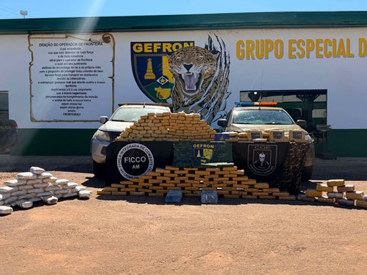 GEFRON apreende mais de 300 kg de drogas na fronteira e causa prejuízo de R$ 1,1 milhão ao crime