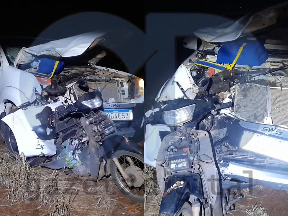 MOTORISTA BÊBADO ATROPELA E MATA CASAL DE MOTO NA MT-100