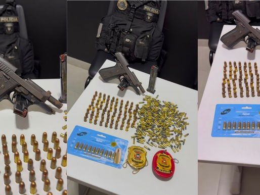 Polícia Civil localiza pistola e apreende 327 munições durante operação em Juína