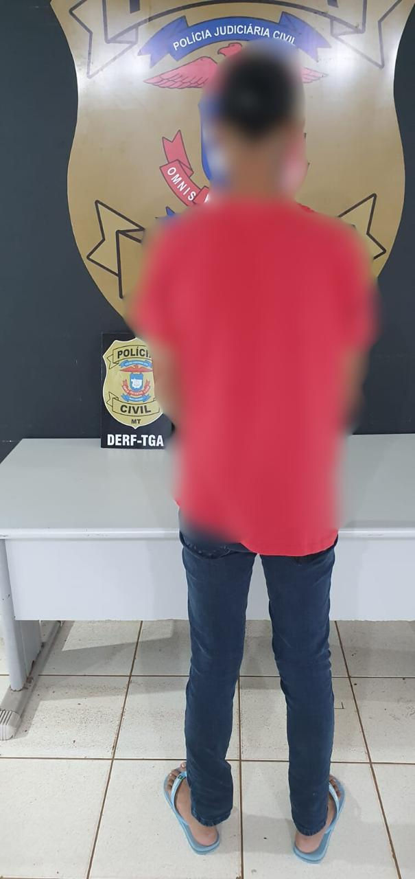 Suspeito preso é velho conhecido do setor policial (Foto: PJC/MT)