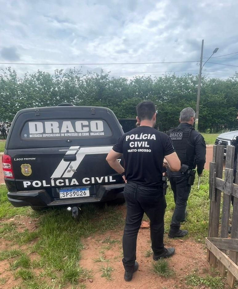 Polícia Civil cumpre cinco mandados contra casal faccionado envolvido em crimes no Norte de MT