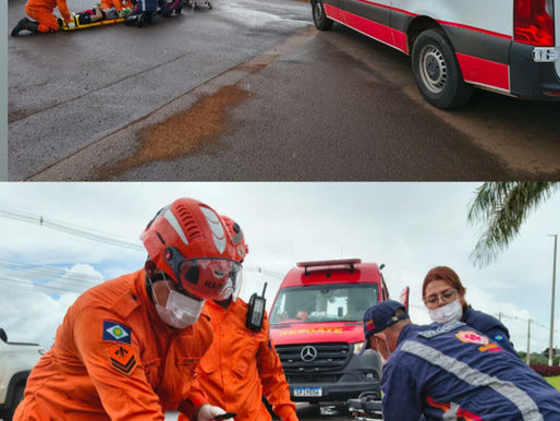 Grave acidente é registrado na rotatória do Cristo na manhã da última quinta-feira