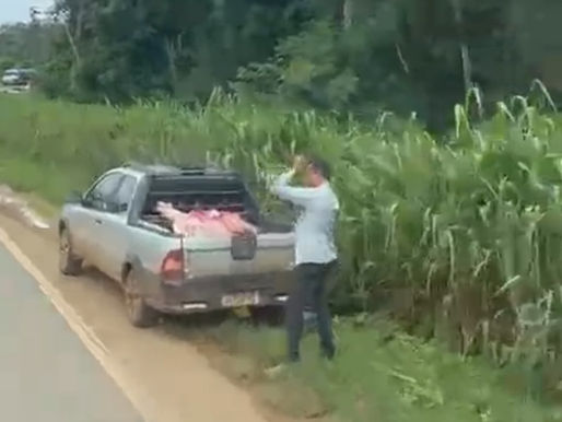 OPERAÇÃO GUERRA DA CARNE – Polícia Civil identifica 11 saqueadores e recupera mais de 2 mil quilos de carne furtada de caminhão após acidente