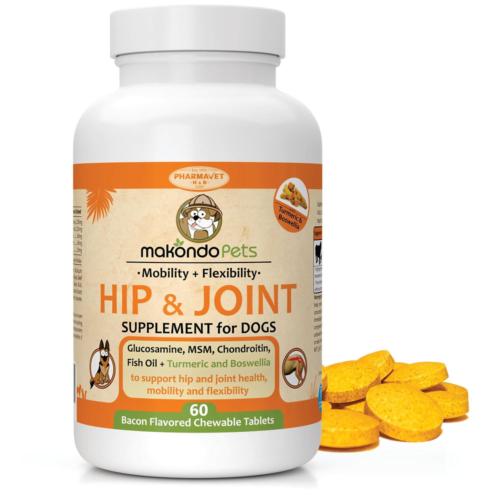 Thumbnail: Dog Hip and Joint Supplement with Glucosamine Turmeric for Dogs Chondroitin MSM