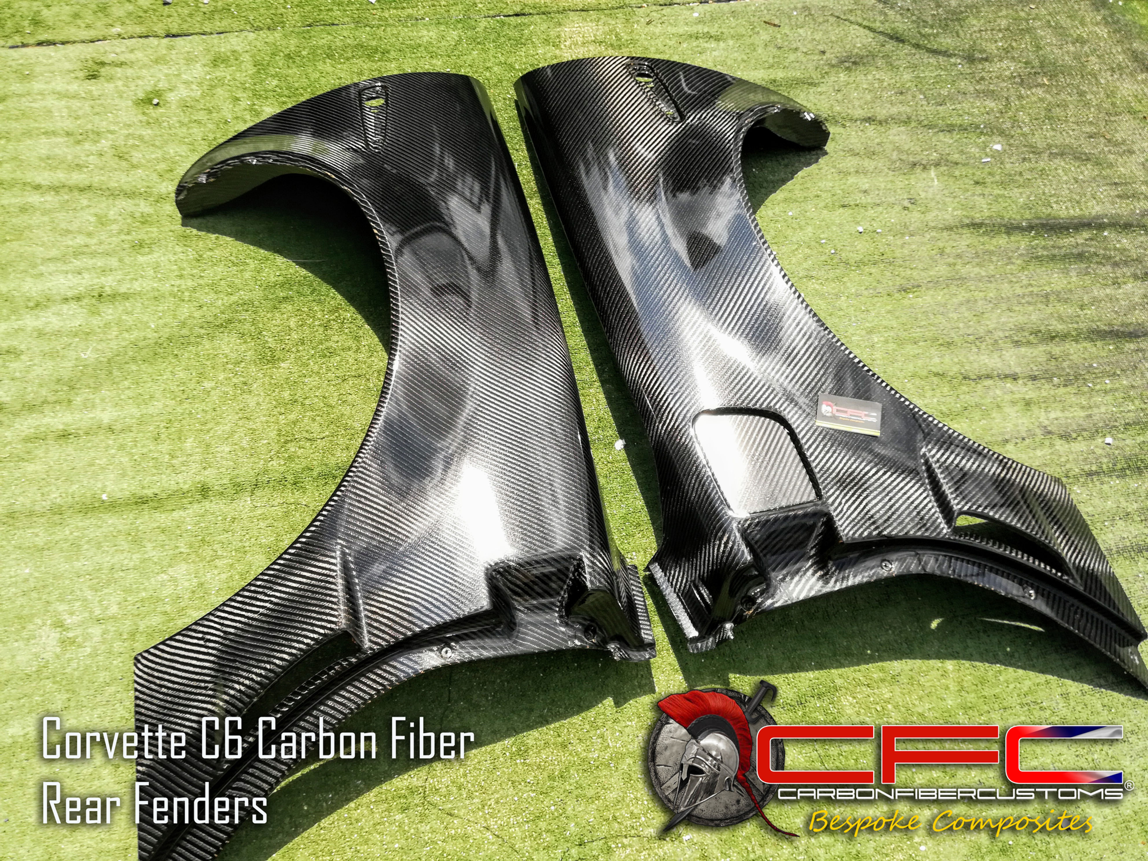 Corvette C6 Carbon Fiber Rear Fenders / Quarter Panels